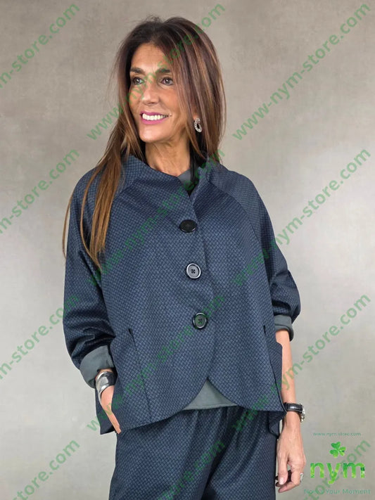 giacca fantasia micro 52co40ny8ea U / BLU / AI25 GIACCA