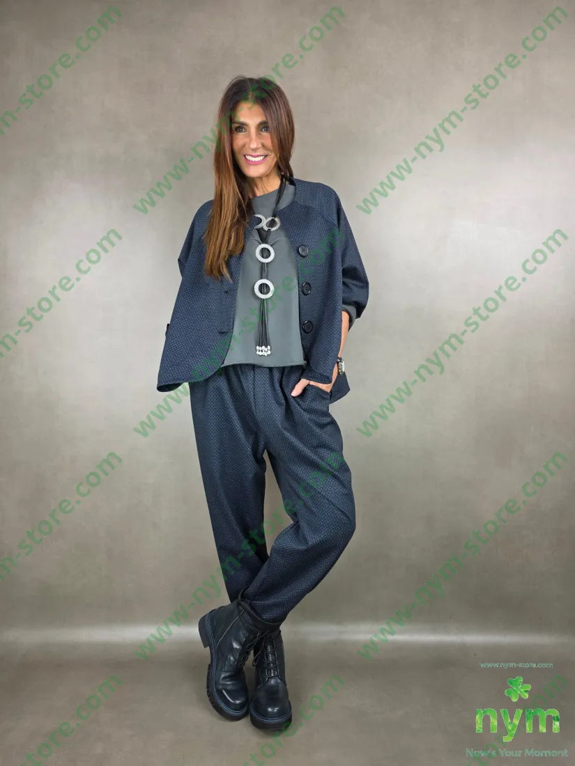 giacca fantasia micro 52co40ny8ea U / BLU / AI25 GIACCA