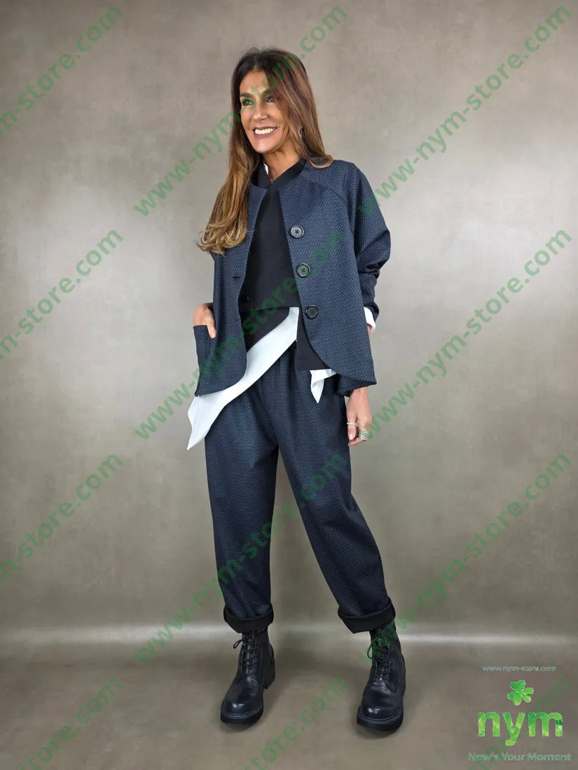 giacca fantasia micro 52co40ny8ea U / BLU / AI25 GIACCA