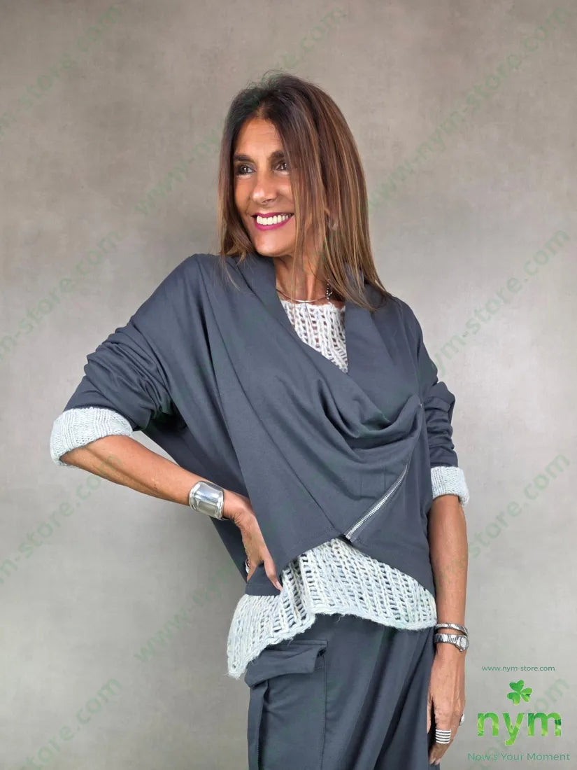 giacca felpa cerniera 95co5ea U / ANTRACITE / AI25 GIACCA