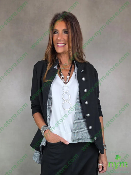 giacca felpa ussaro 95co5ea 1 / NERO / AI25 GIACCA