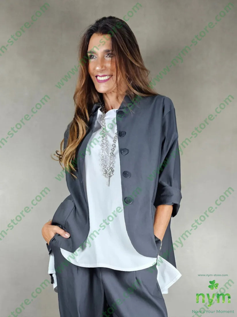 giacca guru cinque bottoni 79vi19ny2ea U / ANTRACITE / AI25 GIACCA