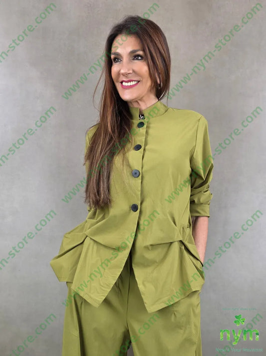 giacca guru pinzata tessuto bengalina 79vi19ny2ea - U / OLIO / PE26 - GIACCA