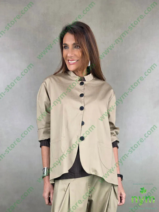 giacca guru tessuto lucido 79vi19ny2ea U / CAMMELLO / PE26 GIACCA