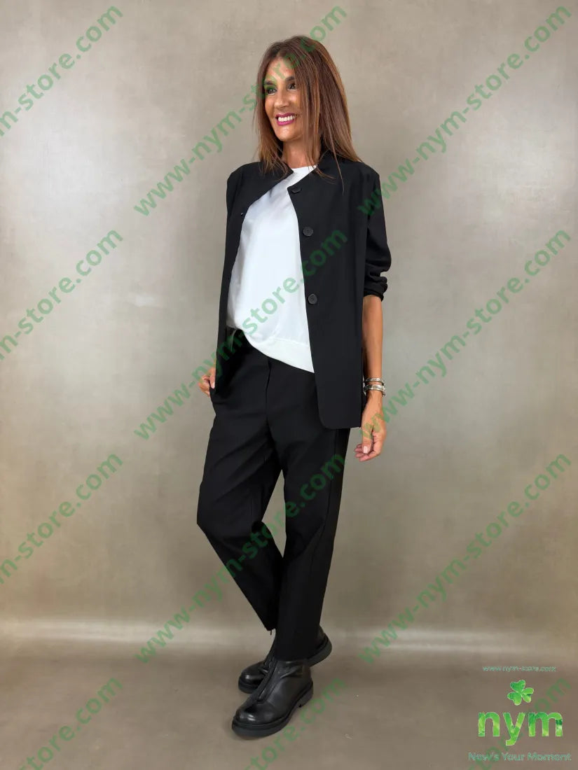 giacca in bengalina tasche a sbalzo 79vi19ny2ea - GIACCA