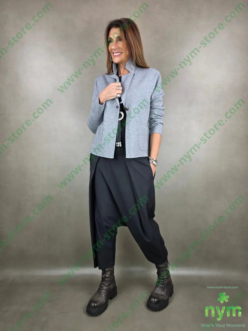 giacca in maglia bottoni metallo 50vi30pa20pl GIACCA