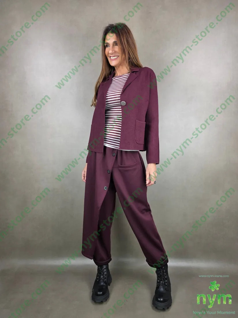 giacca in maglia bottoni metallo 50vi30pa20pl GIACCA