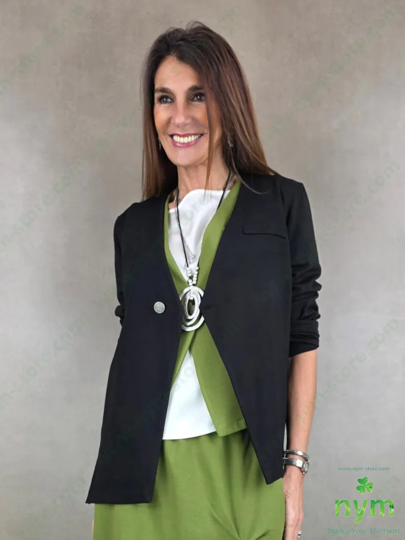 giacca irregolare pm 67vi27pa6ea 1 / NERO / PE26 GIACCA
