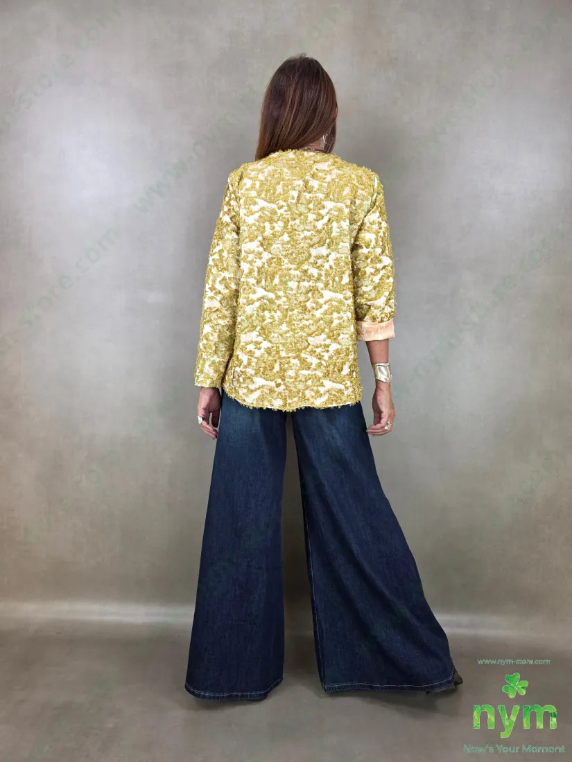 giacca jacquard devoree 75vi25pl - GIACCA