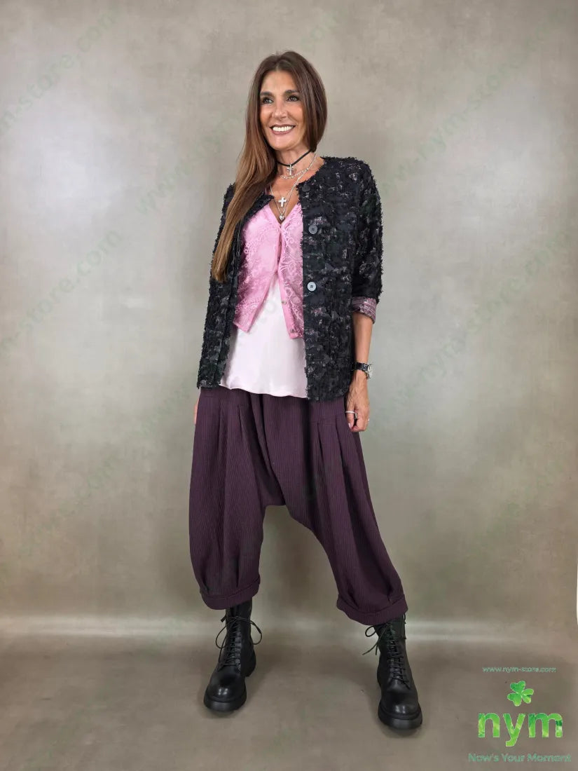 giacca jacquard devoree 75vi25pl - GIACCA
