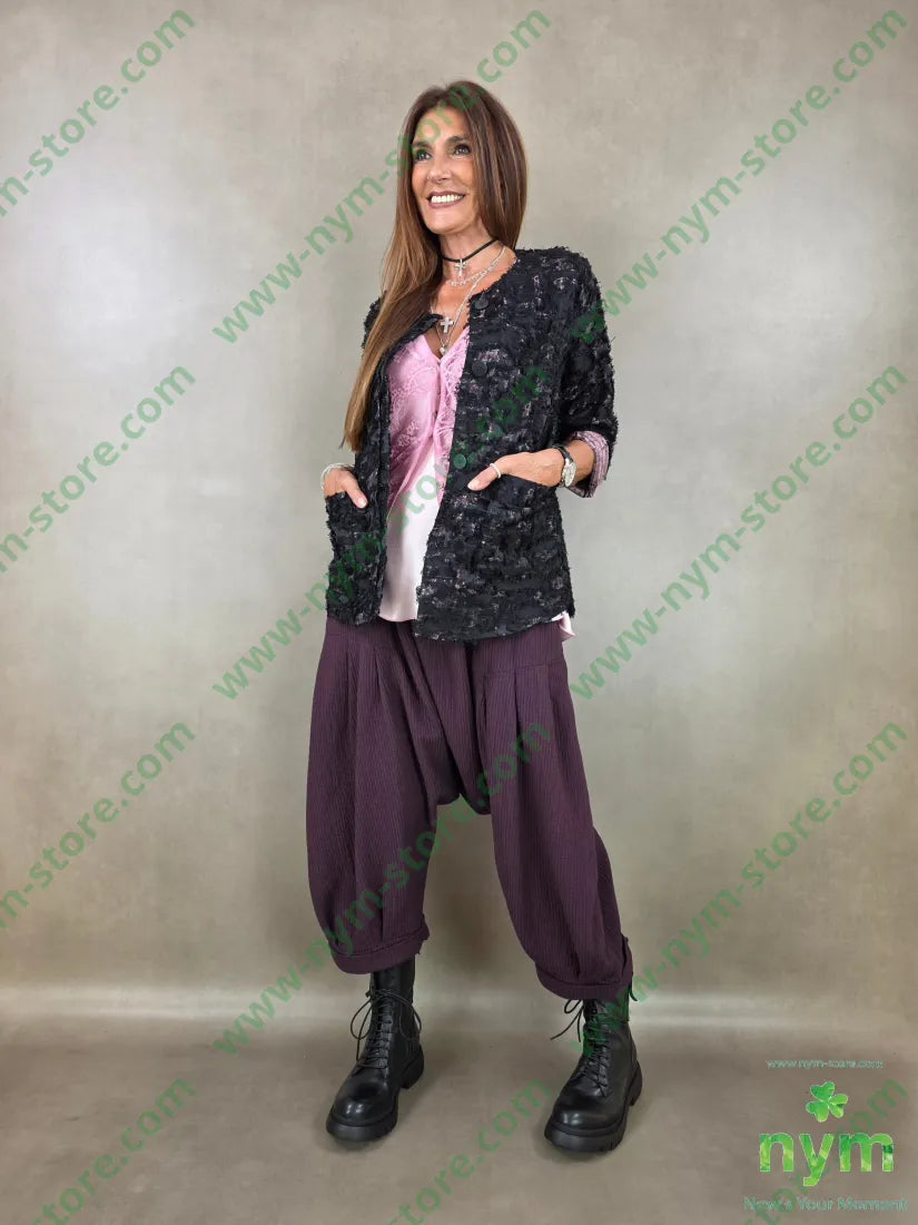 giacca jacquard devoree 75vi25pl - GIACCA