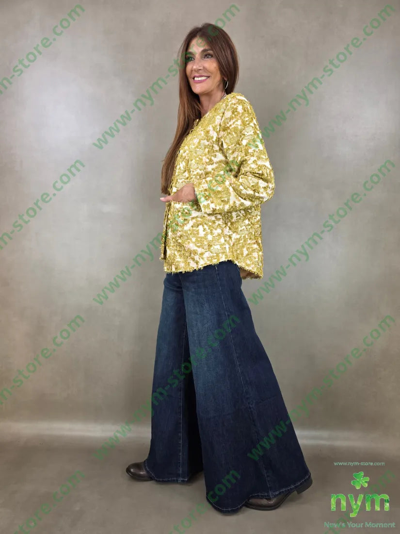 giacca jacquard devoree 75vi25pl - GIACCA