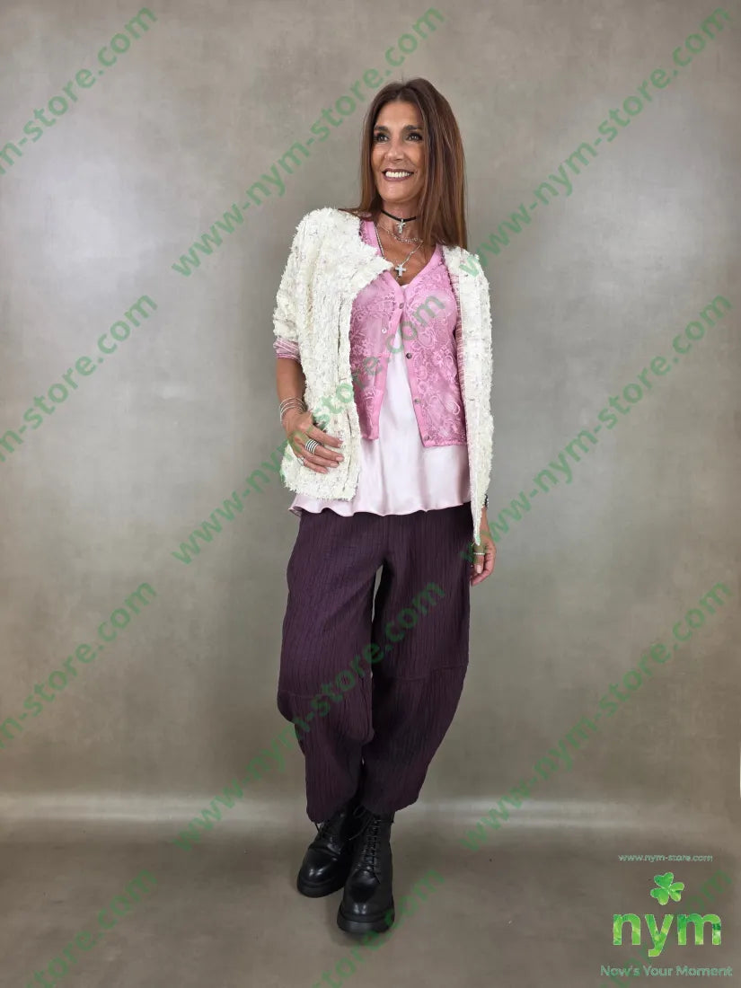 giacca jacquard devoree 75vi25pl - GIACCA