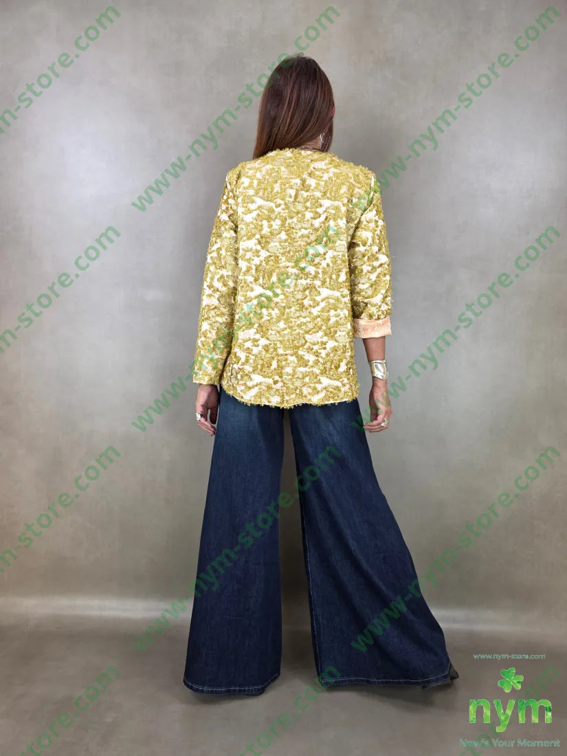 giacca jacquard devoree 75vi25pl - GIACCA