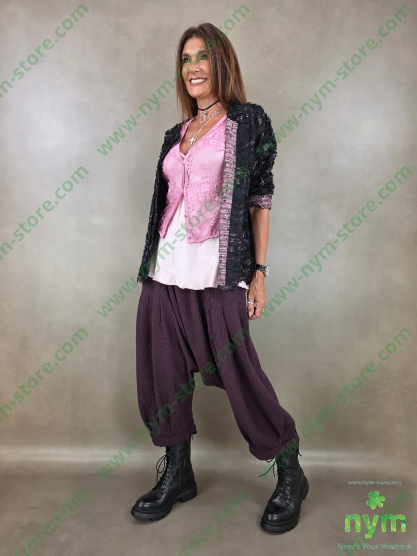 giacca jacquard devoree 75vi25pl - GIACCA