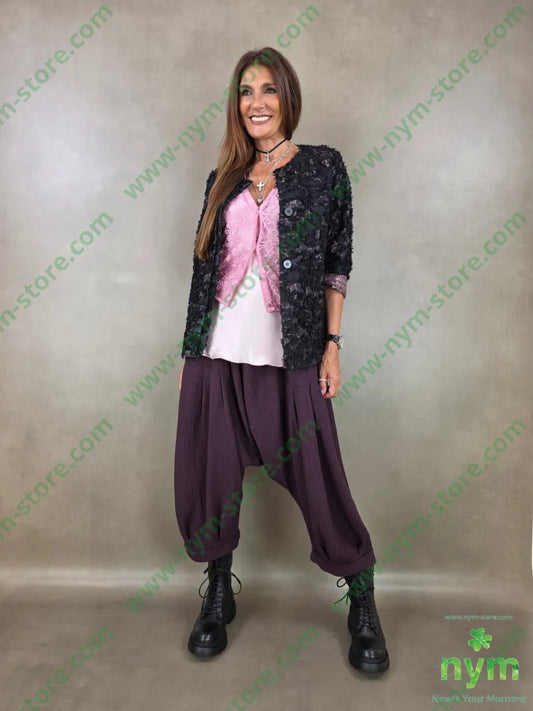 giacca jacquard devoree 75vi25pl - GIACCA