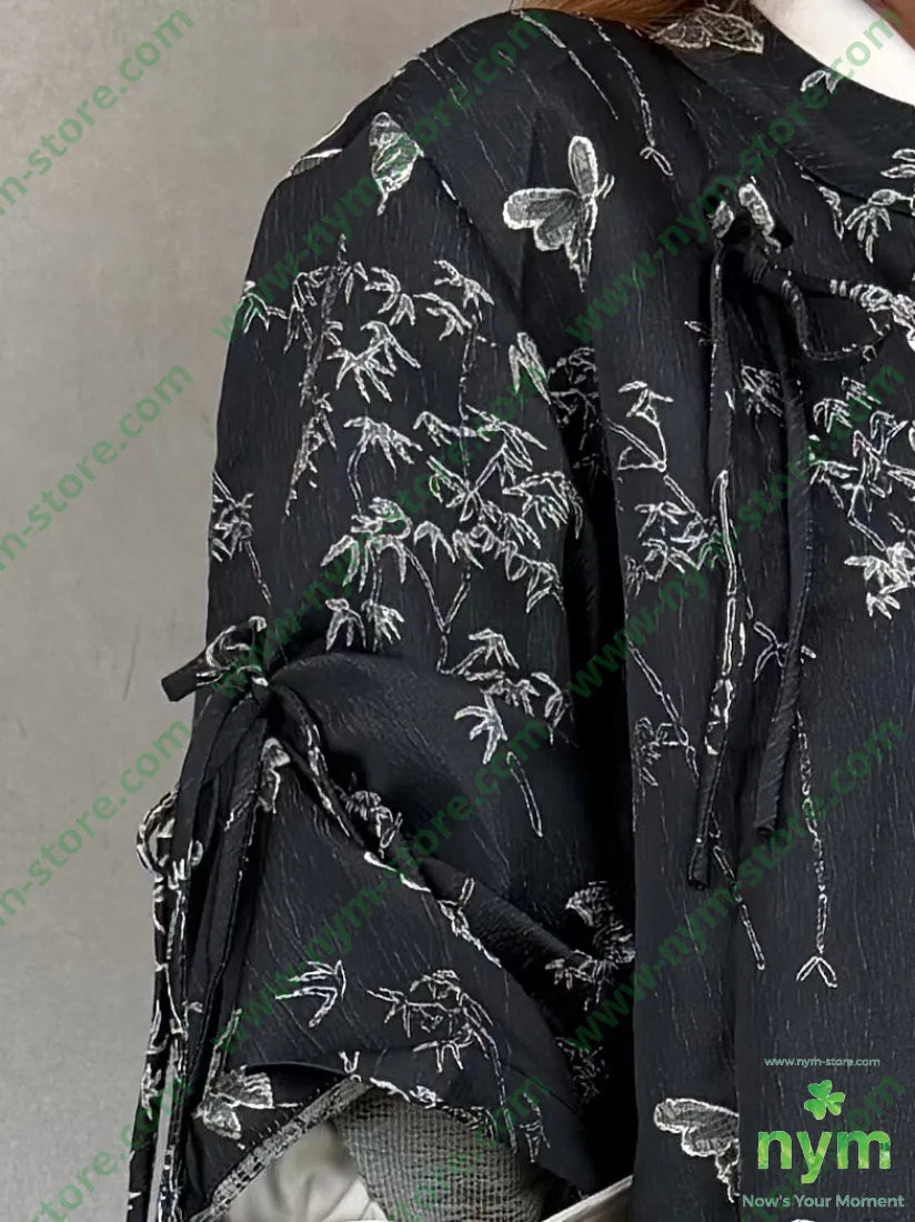 giacca jacquard farfalle 85pl10vi5ea - U / NERO / AI26 - GIACCA