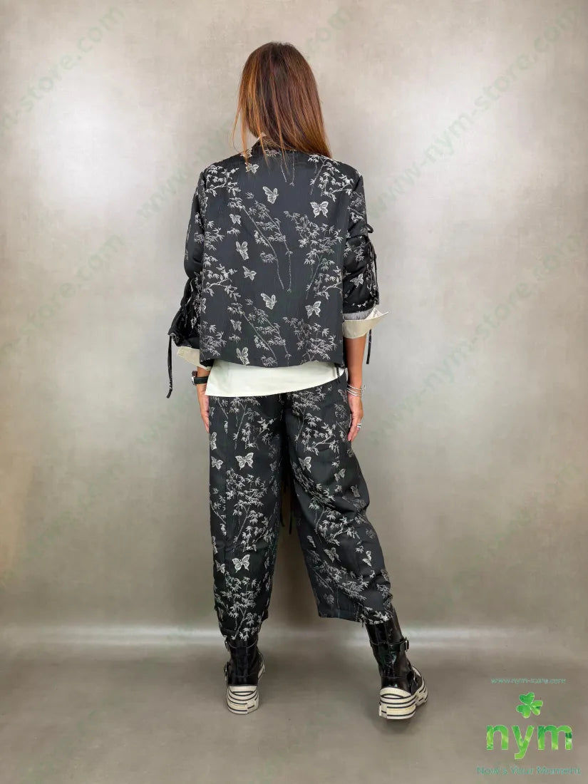 giacca jacquard farfalle 85pl10vi5ea - U / NERO / AI26 - GIACCA