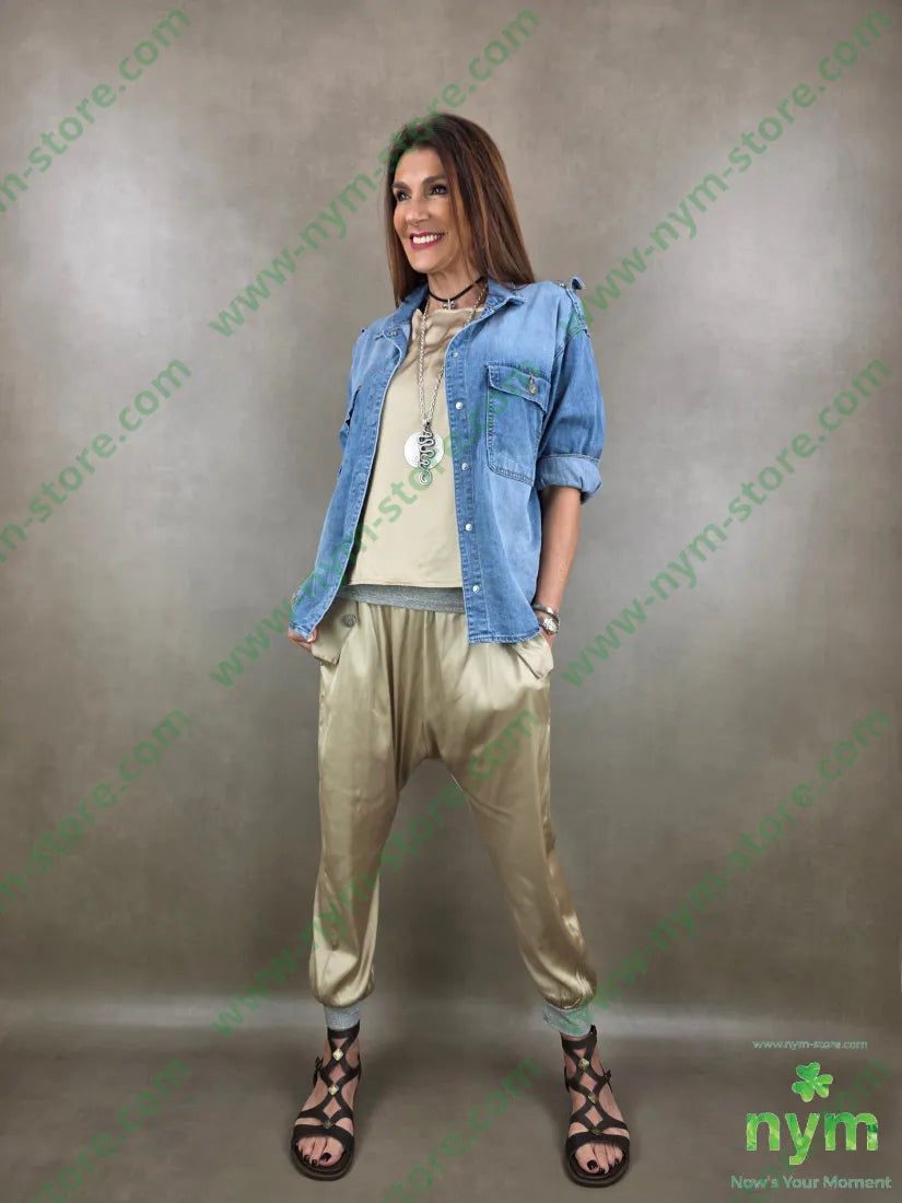 giacca jeans bottoni 75co23pl2ea - GIACCA