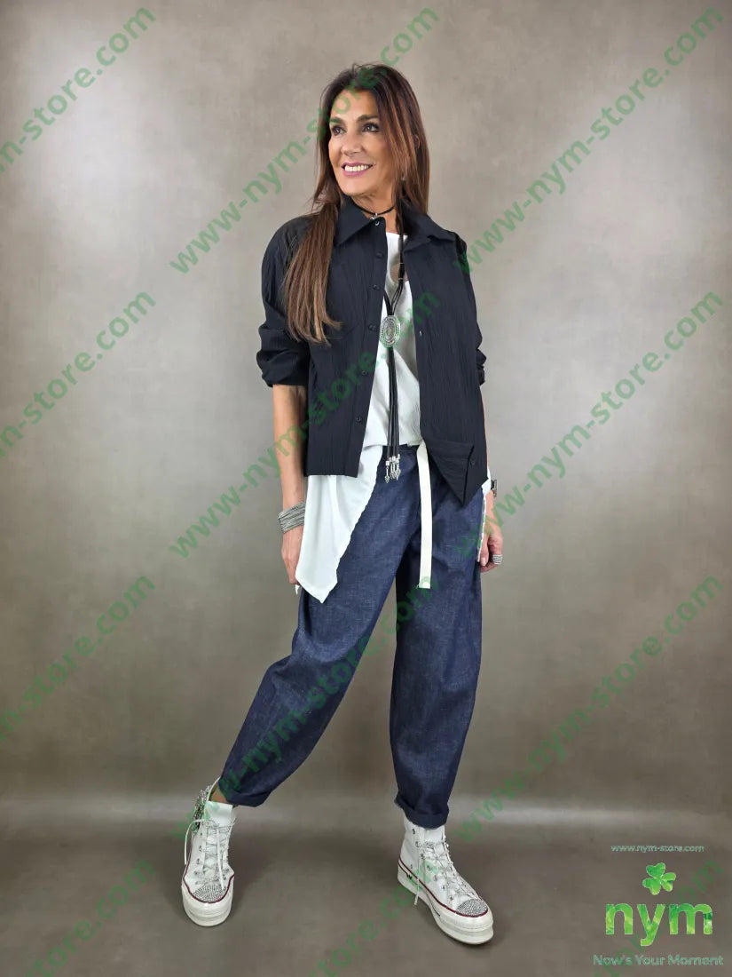 giacca leggera materica 99co1ea U / NERO / PE26 GIACCA