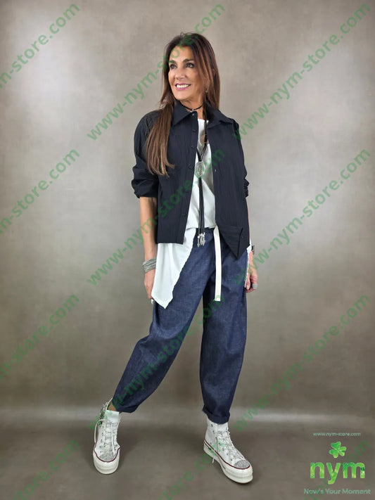 giacca leggera materica 99co1ea U / NERO / PE26 GIACCA