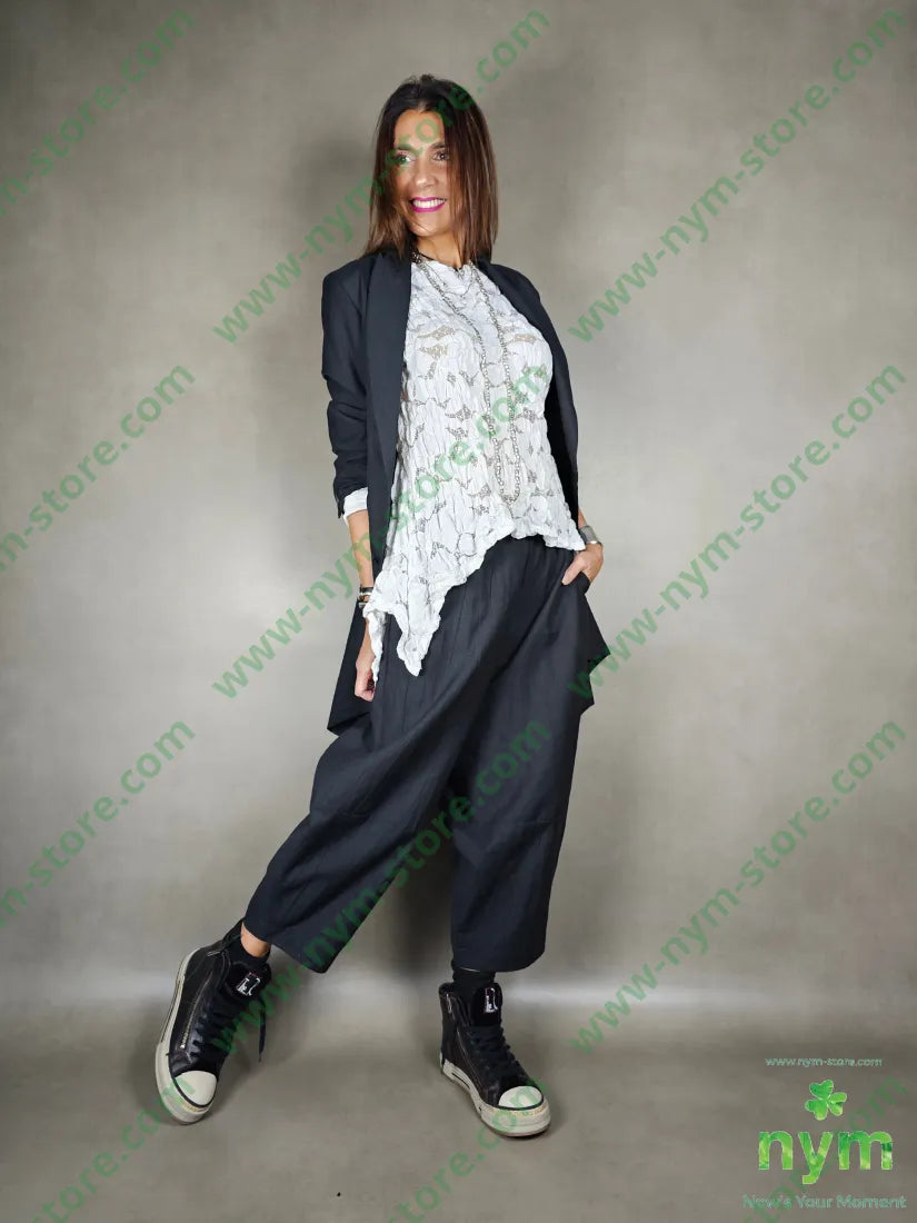 giacca lino balze dietro 51pl40co9li GIACCA