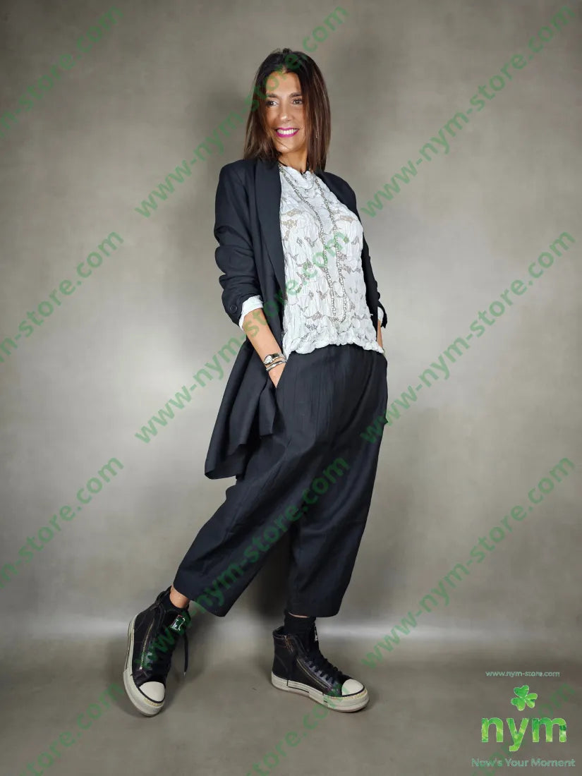 giacca lino balze dietro 51pl40co9li GIACCA