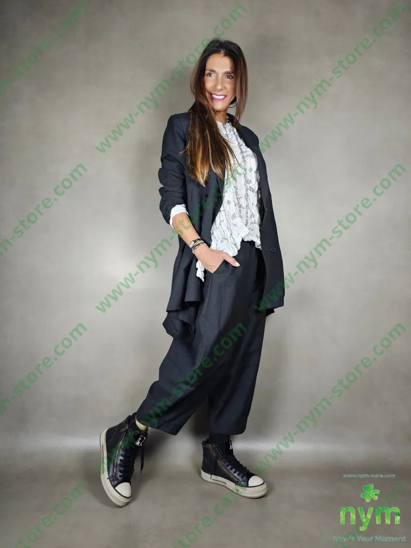 giacca lino balze dietro 51pl40co9li GIACCA