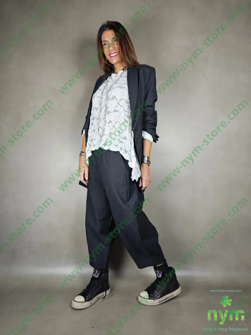 giacca lino balze dietro 51pl40co9li GIACCA