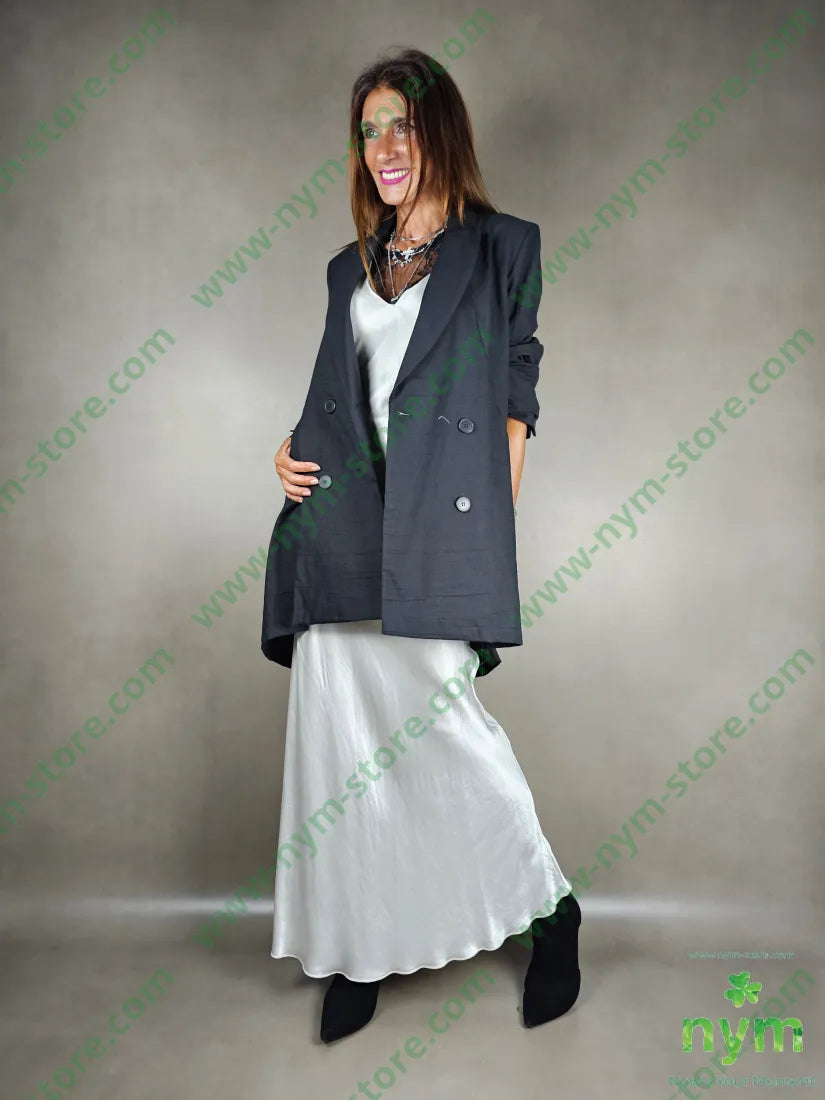 giacca lino balze dietro 51pl40co9li GIACCA