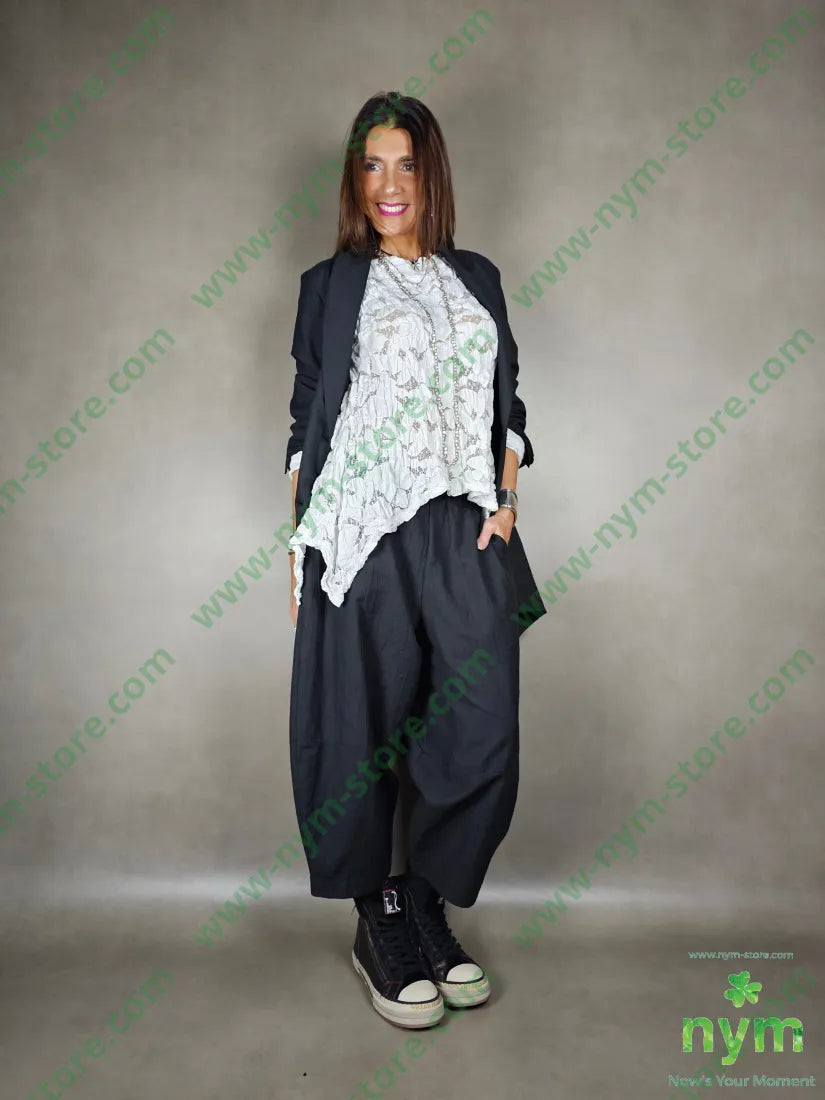 giacca lino balze dietro 51pl40co9li GIACCA