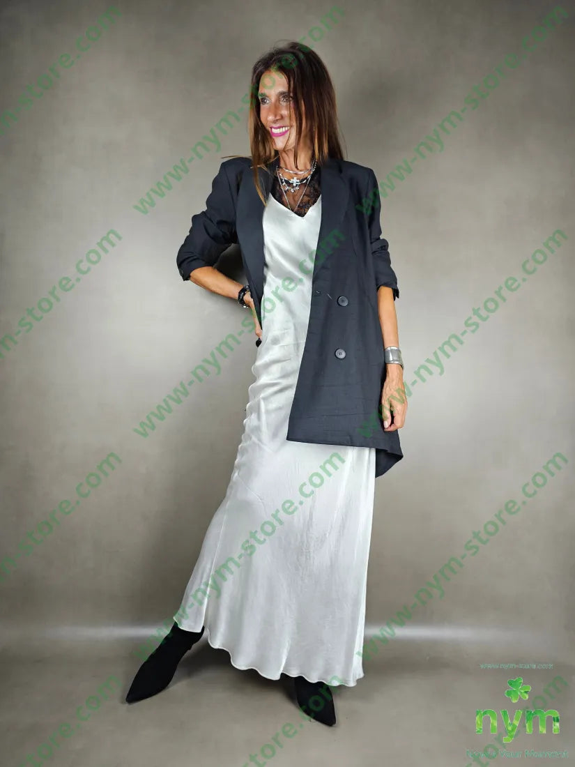 giacca lino balze dietro 51pl40co9li GIACCA