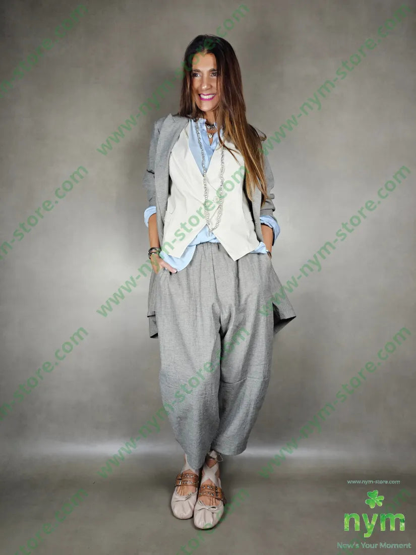 giacca lino balze dietro 51pl40co9li GIACCA