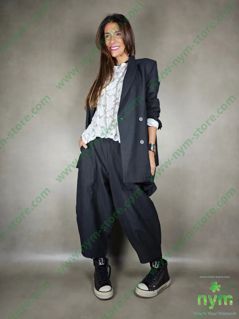 giacca lino balze dietro 51pl40co9li GIACCA