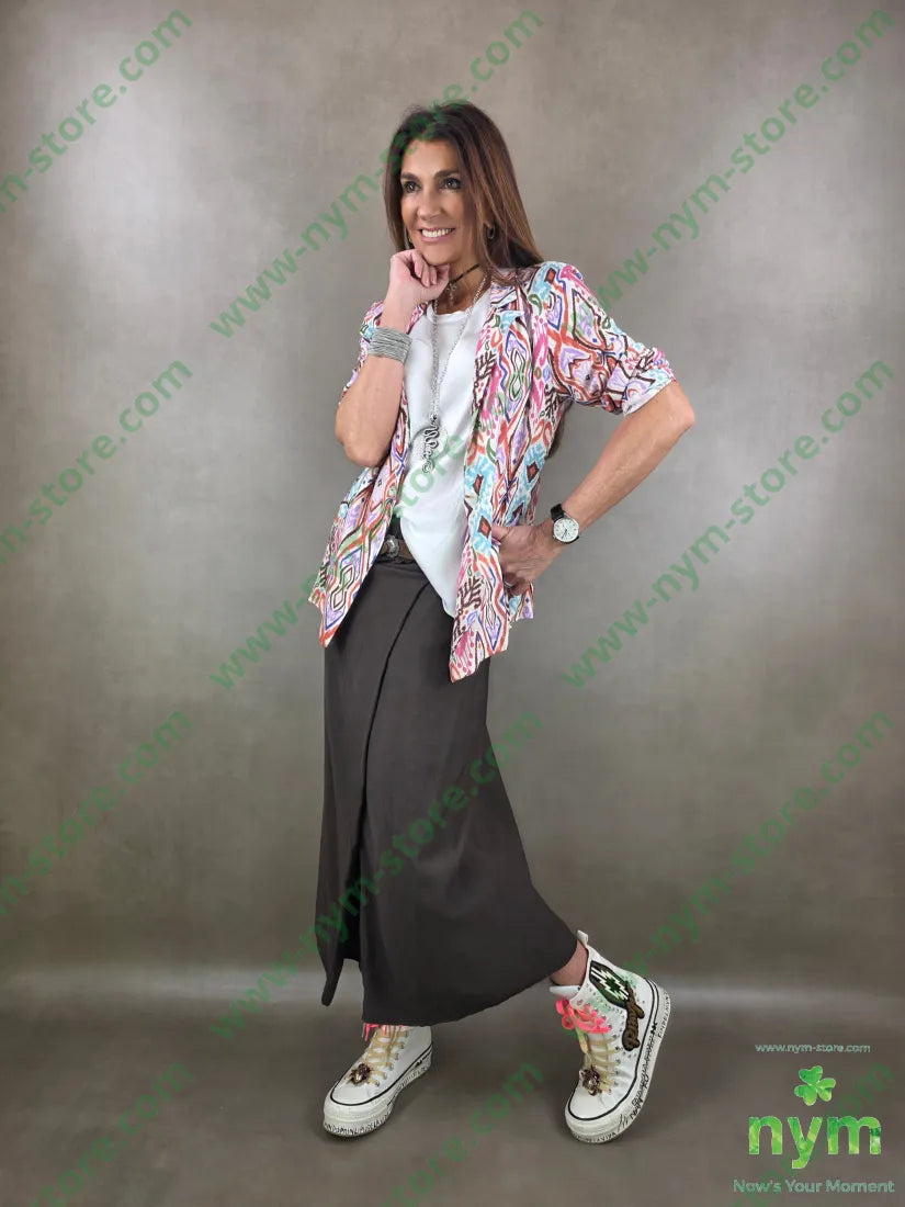 giacca lino fantasia 55li45vi GIACCA