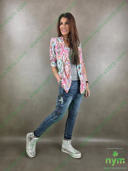 giacca lino fantasia 55li45vi GIACCA