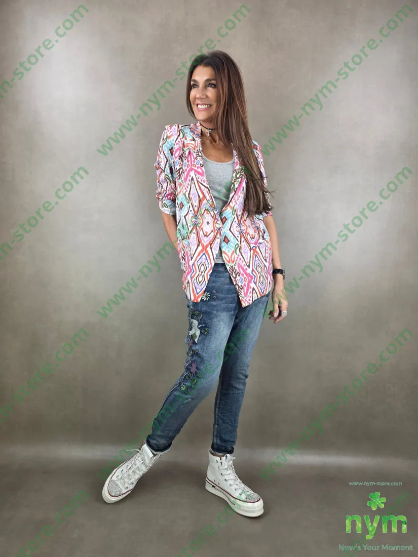 giacca lino fantasia 55li45vi GIACCA