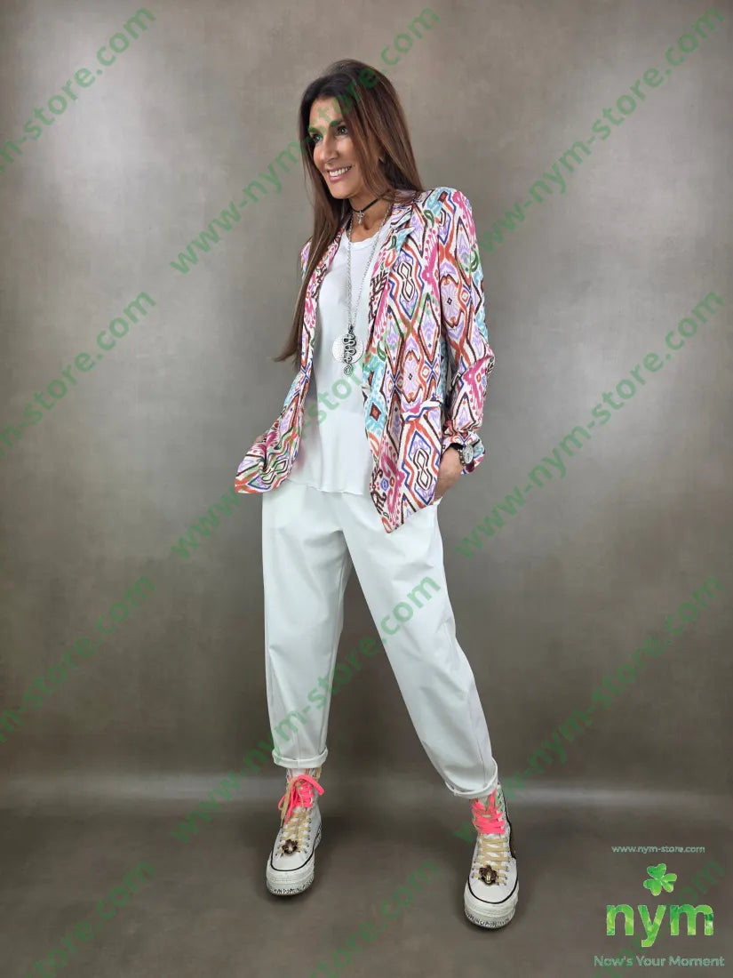 giacca lino fantasia 55li45vi GIACCA