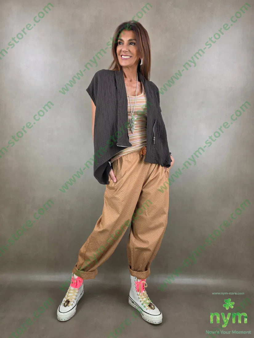 giacca maglina goffrata 100co - U / MARRONE / PE26 - GIACCA