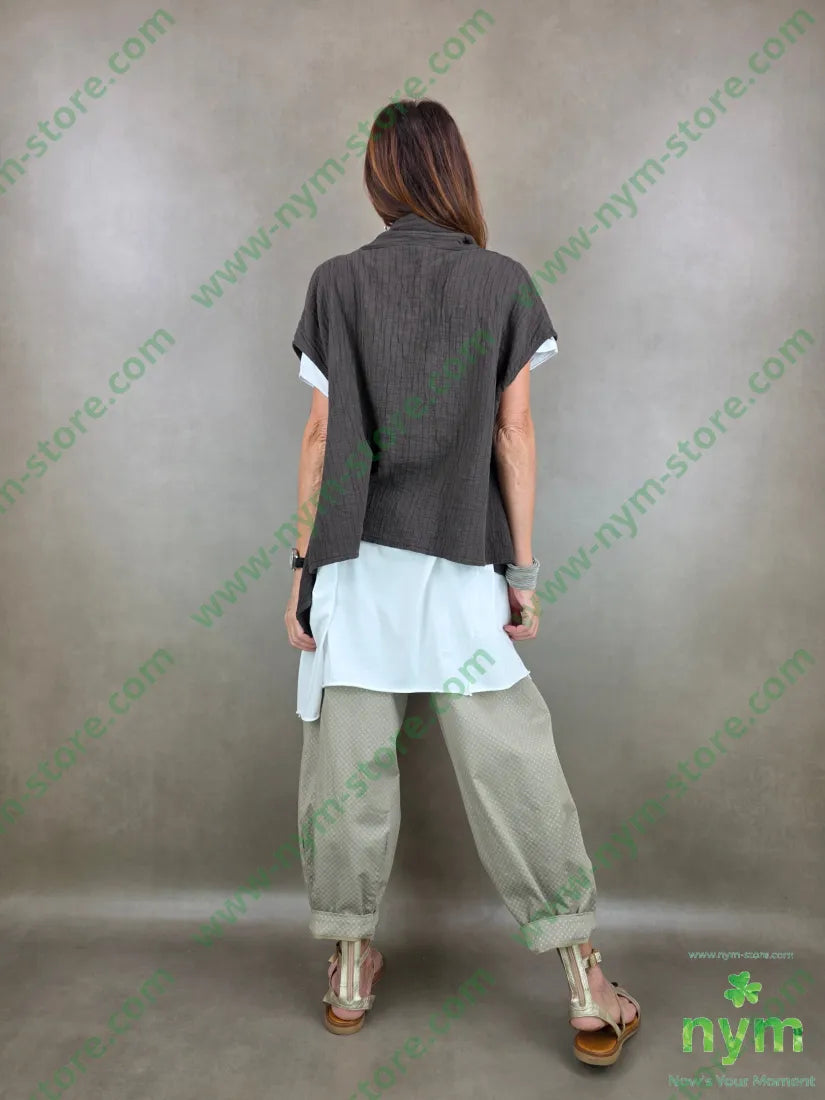 giacca maglina goffrata 100co - U / MARRONE / PE26 - GIACCA