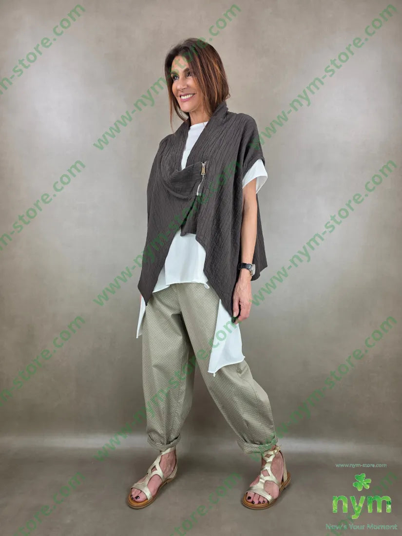 giacca maglina goffrata 100co - U / MARRONE / PE26 - GIACCA