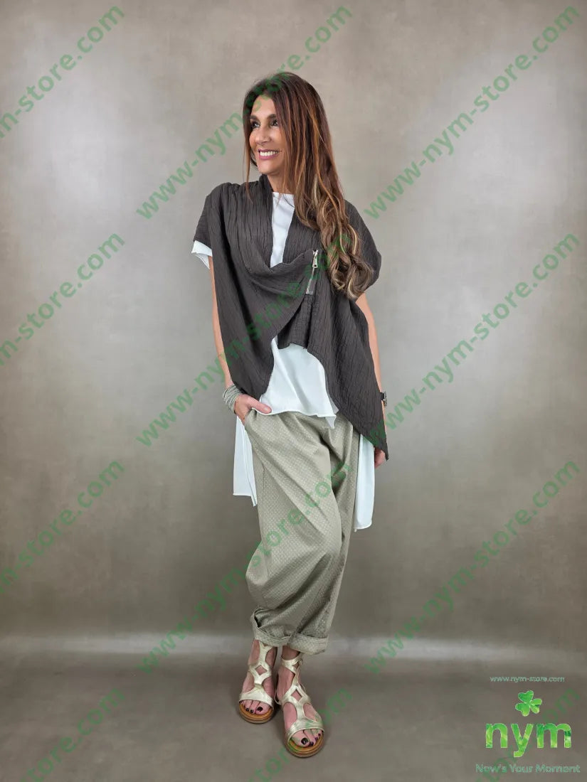 giacca maglina goffrata 100co - U / MARRONE / PE26 - GIACCA