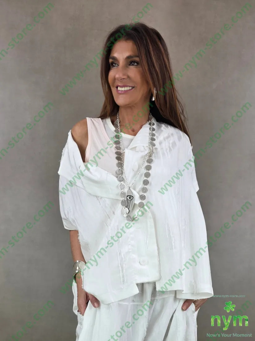 giacca maltinta destroyed 50tc35vi15li - U / PANNA / PE26 - GIACCA