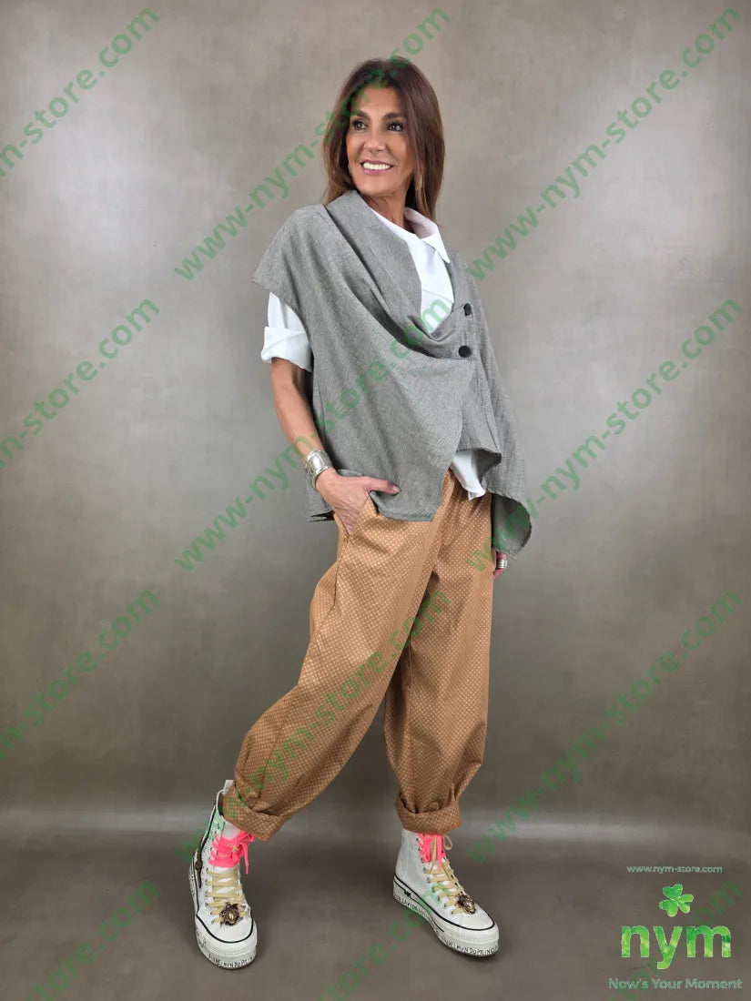 giacca melange senza maniche 51pl40co9li - U / FANGO C. / PE26 - GIACCA