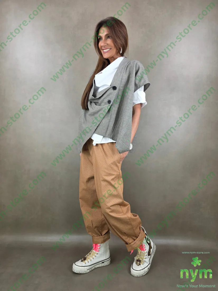 giacca melange senza maniche 51pl40co9li - U / FANGO C. / PE26 - GIACCA