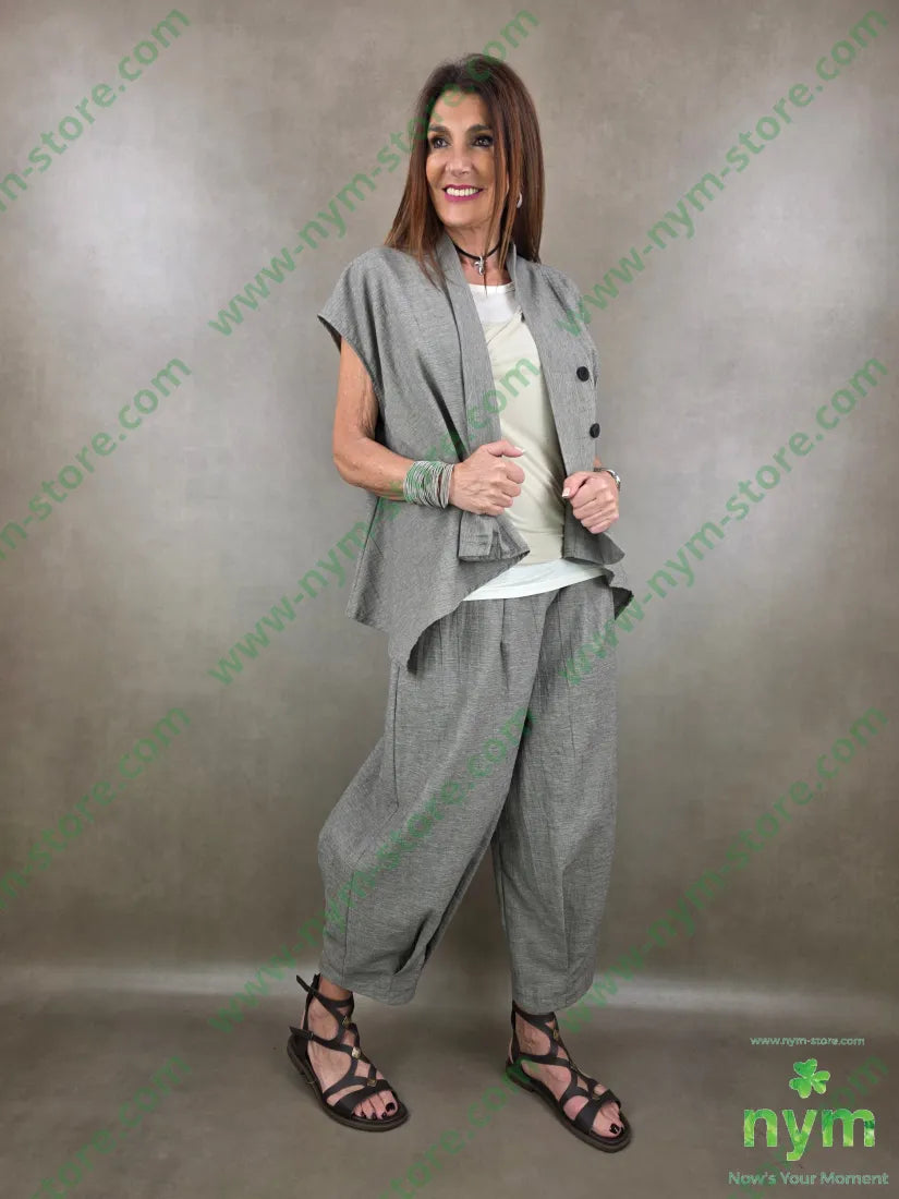 giacca melange senza maniche 51pl40co9li - U / FANGO C. / PE26 - GIACCA