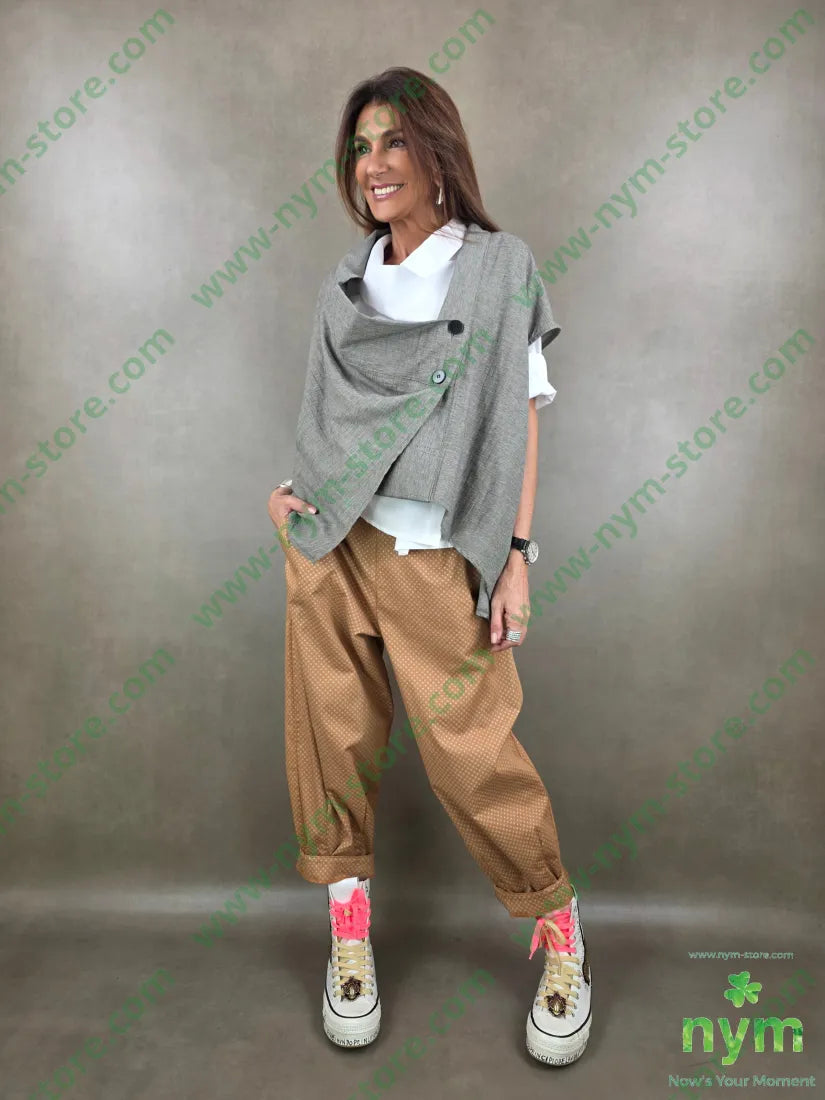 giacca melange senza maniche 51pl40co9li - U / FANGO C. / PE26 - GIACCA