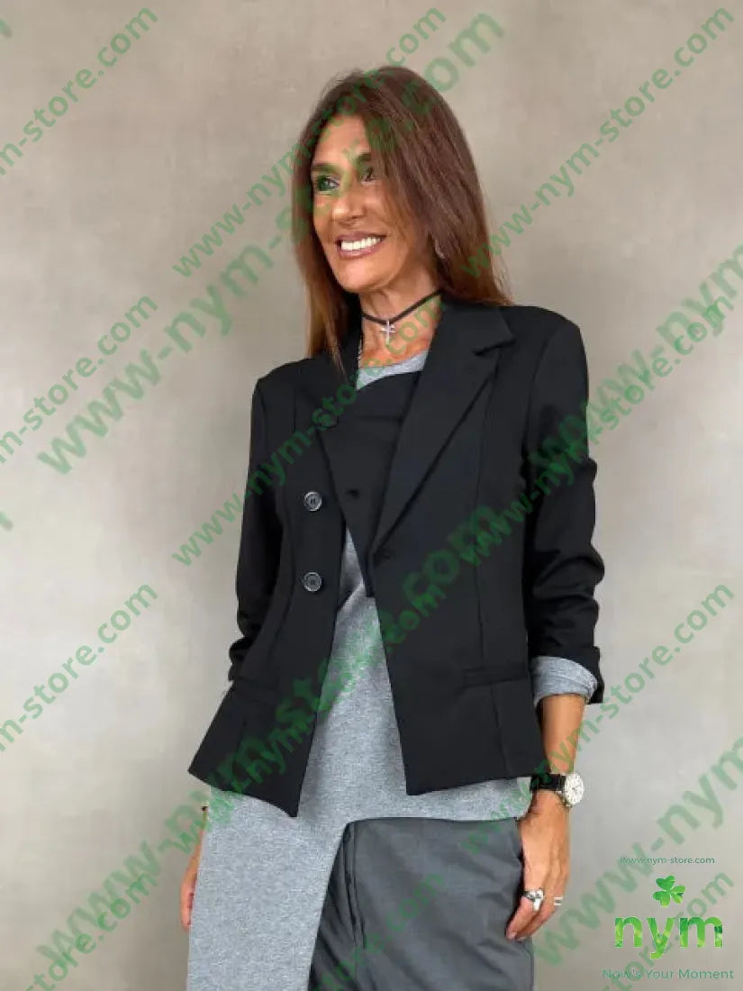 giacca mezzo collo punto milano n 60vi35pa5ea - 1 / NERO / AI26 - GIACCA