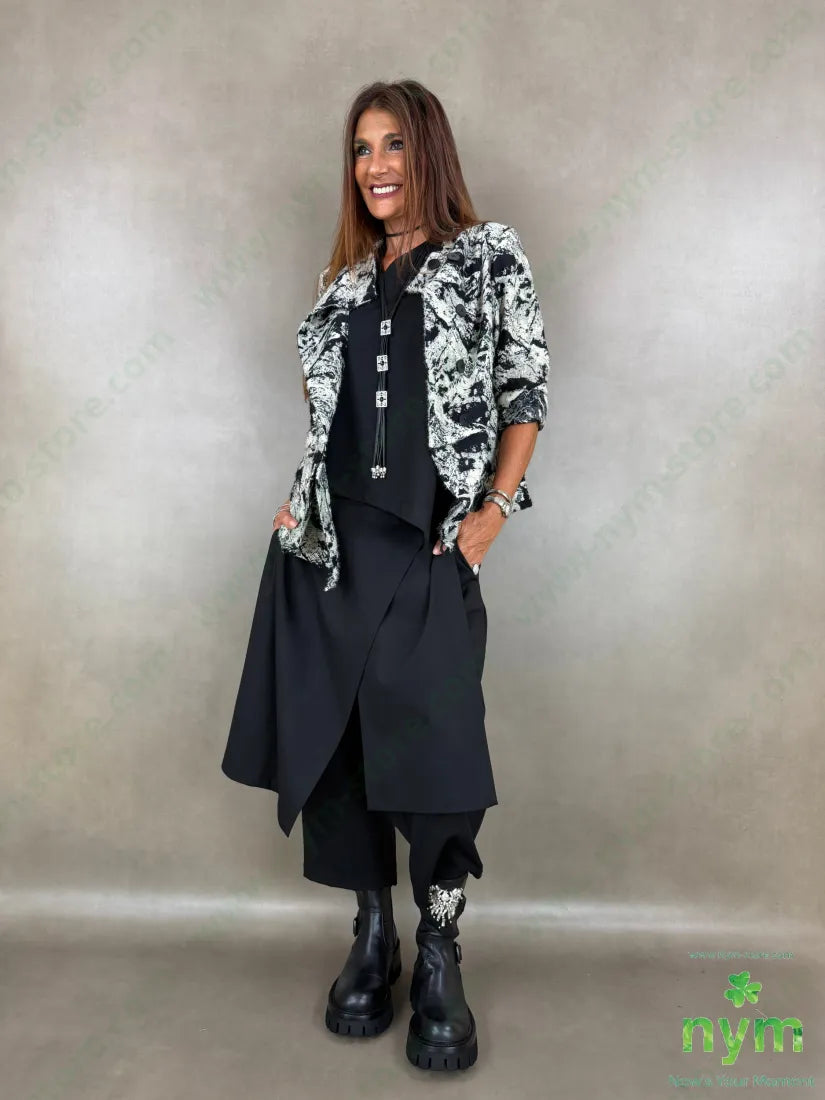 giacca misto lana bicolor 33ny32pl3avi5wo - U / NERO / AI26 - GIACCA