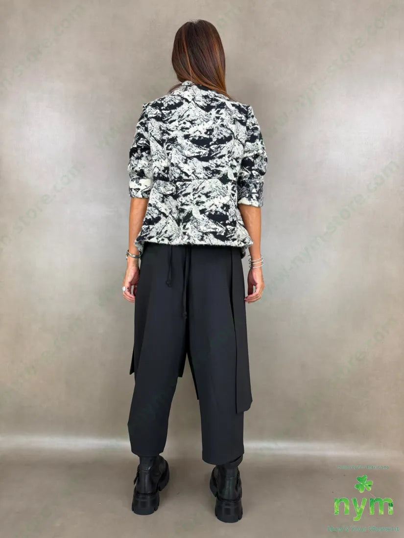 giacca misto lana bicolor 33ny32pl3avi5wo - U / NERO / AI26 - GIACCA